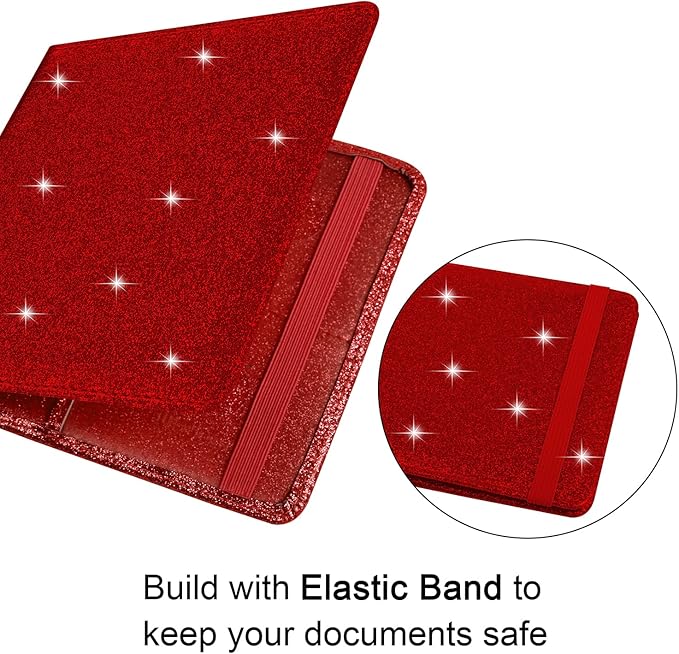 Wisdompro Small Car Registration and Insurance Documents Holder - Premium PU Leather Vehicle Glove Box Paperwork Wallet Case Organizer for ID, Driver's License, Key Contact Information Cards