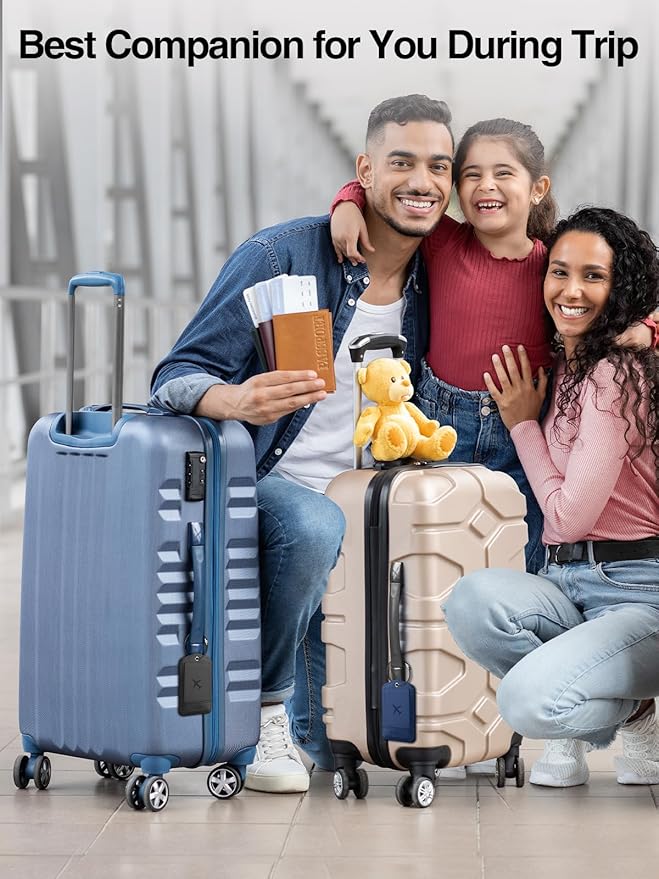 TopMade Smart Luggage Tag with Apple Find My, Premium Leather Luggage Tags for Suitcase, Travel Bags, Backpacks, Anti-Lost Suitcase Tag Tracker for Travel with Privacy Name Card, Rechargeable