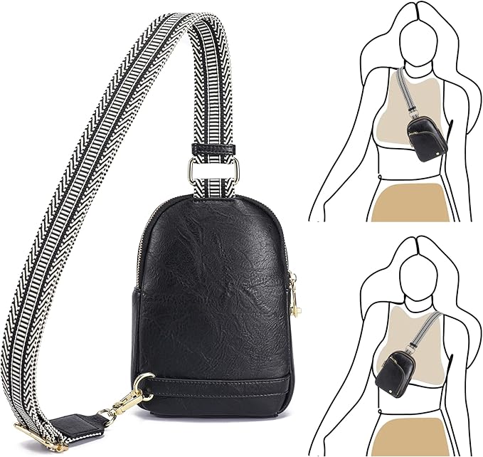 INICAT RFID Blocking Sling Bag Anti Theft Crossbody Bags Women Valentine's Day Gifts Travel Purses Vegan Leather