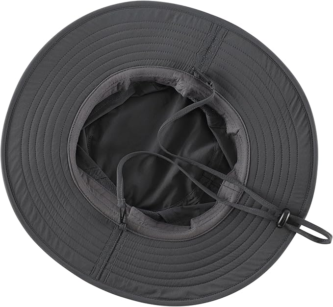 Connectyle Outdoor UPF50+ Men's Sun Hat Foldable Wide Brim Bucket Hat for Fishing Hiking Gardening Breathable Safari Hat
