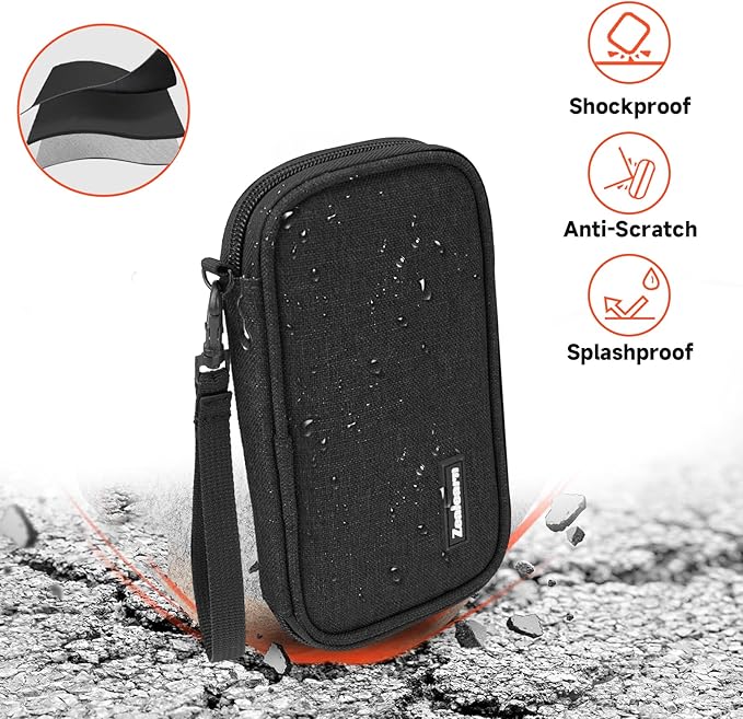 Flash Drive Case, Thumb Drive Holder, USB Case Organizer,for SanDisk/SamData/Samsung USB Flash Drives Jump Drive Memory Stick, SD Card, Black (Black 10 Slots)