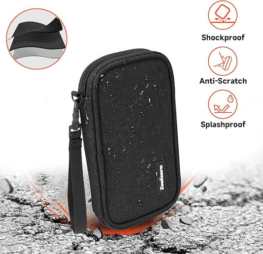 Flash Drive Case, Thumb Drive Holder, USB Case Organizer,for SanDisk/SamData/Samsung USB Flash Drives Jump Drive Memory Stick, SD Card, Black (Black 10 Slots)