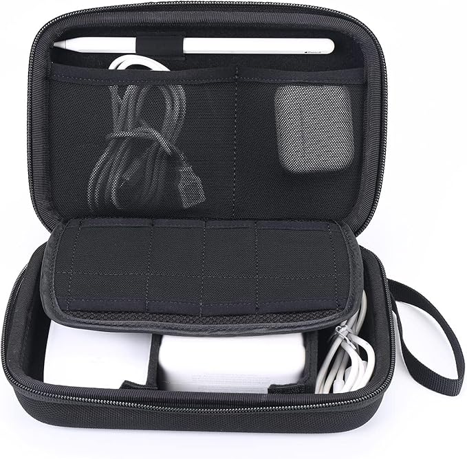 Smatree Hard Accessory Organizer Case Compatible for 14-16inch Apple Pencil,MAC Mini/Magic Trackpad/Magic Mouse/AirPods Pro3/MagSafe Charge/Magsafe Power Adapter,BeatsX,Monster Magnetic Charging Cable