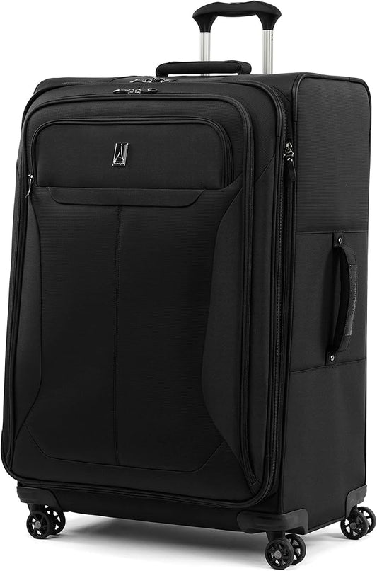 Travelpro Tourlite Softside 29" Expandable Luggage with 4 Spinner Wheels, Lightweight Suitcase, Checked Large, Black