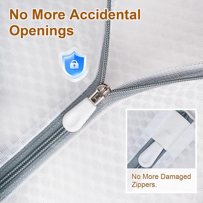 3Pcs Durable Mesh Laundry Bags, Premium Lingerie Bags for Washing Delicates, Underwear, Bra, Shoe, Sock, Laundry Bag Mesh Wash Bags Used in College Dorm, Laundry Room (12 * 16 Inches)