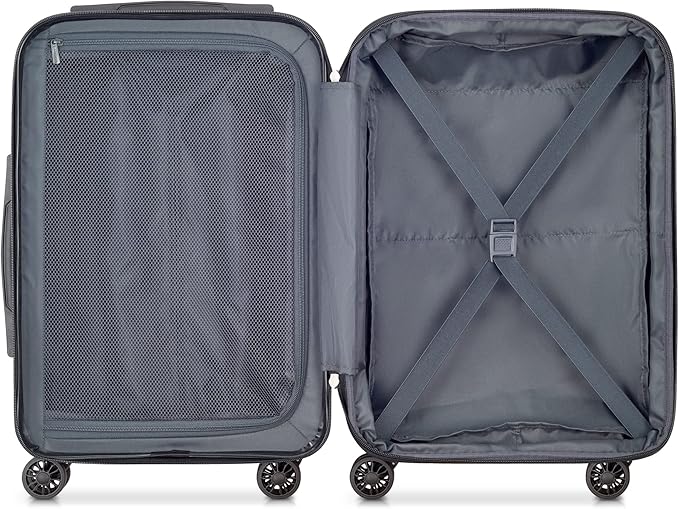 DELSEY PARIS Helium Aero Hardside Expandable Luggage with Spinner Wheels, Blue Cobalt, Carry-On 19 Inch