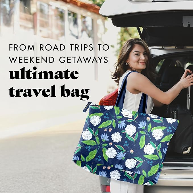 Fit & Fresh Large Beach Bag for Women - Extra Large Travel Tote With Pockets