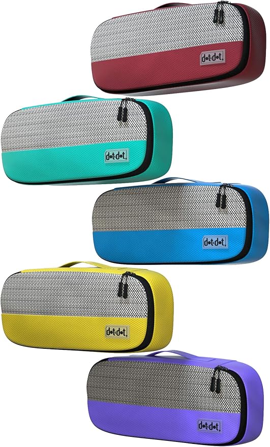 Slim Packing Cubes for Suitcases - 5 Pcs set of Packing Cubes for Travel Carry on Suitcase Organizer Bags - Travel Cubes Organizer Bags for Luggage