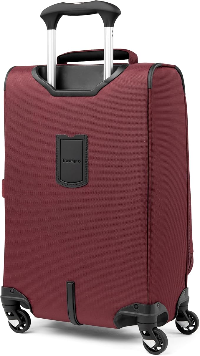 Travelpro Maxlite 5 Softside Expandable Carry-On Luggage with Spinner Wheels, Lightweight, 21-Inch —Burgundy