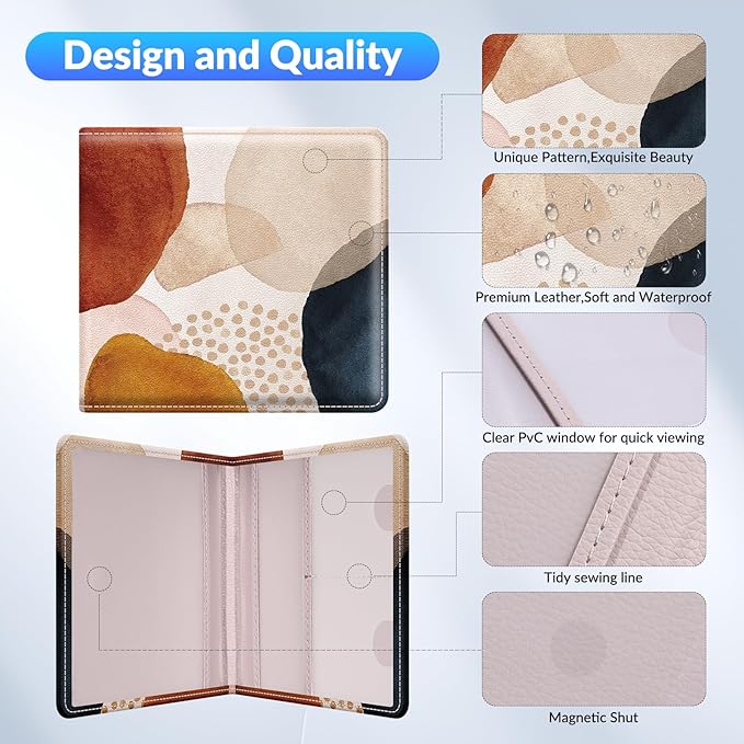 Car Registration and Insurance Card Holder，Vehicle Glove Box Car Organizer，Accessories Case for Storing Driving Licences, Cards, Documents