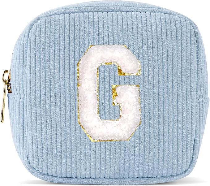 Pocmimut Birthday Gifts for Gifts,Personalized Makeup Bag Cosmetic Bag Travel Toiletry Bag Girlfriend Teacher Gifts 11 12 13 14 15 16 Years Old Girl Gifts Teen Girl Gifts Trendy Stuff,G
