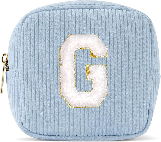 Pocmimut Birthday Gifts for Gifts,Personalized Makeup Bag Cosmetic Bag Travel Toiletry Bag Girlfriend Teacher Gifts 11 12 13 14 15 16 Years Old Girl Gifts Teen Girl Gifts Trendy Stuff,G