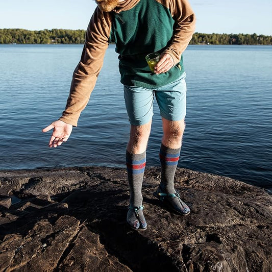 CloudLine - Merino Wool Graduated Compression Socks for Men and Women - Ultralight, Moisture Wicking, Made in USA - 1 Pair