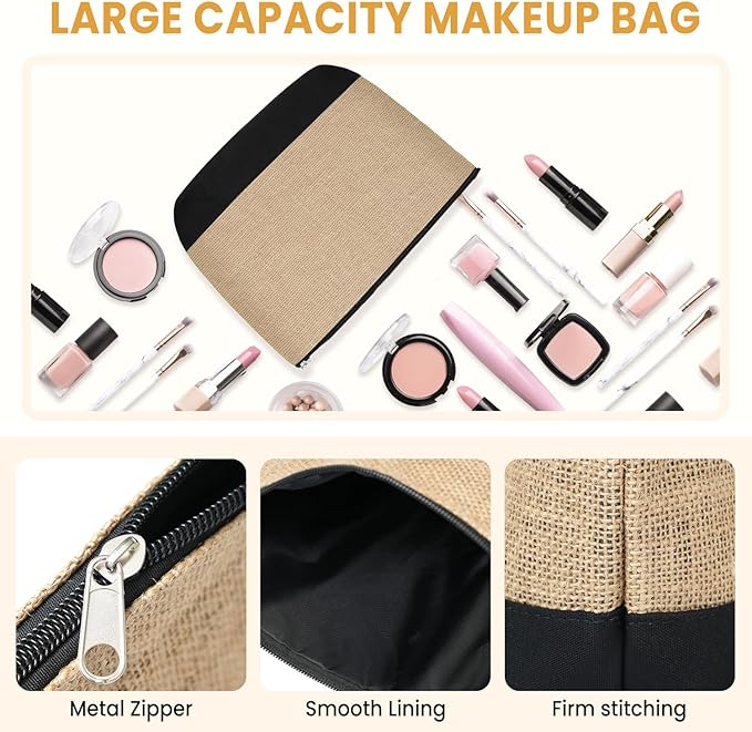 BAGAIL Initial Tote Bag, Personalized Birthday Gifts for Women, Teacher, Friends, Mom, Wedding, Monogrammed Beach Bag