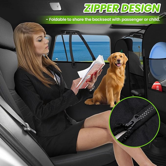 Shademax Dog Car Seat Cover for Back Seat, Backseat Dog Cover for Toyota RAV4 2013-2025 2026/Honda CRV 2017-2022 Accessories, Waterproof Oxford Pet Hammock for Car SUV Seat Protector with High Barrier