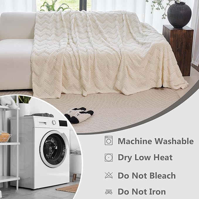 Plush Pet Couch Covers for Sofa, Boho Couch Cover for Dogs, Pet Friendly Sofa Cover- Non-Shedding, Reversible Furniture Cover, Easy to Install & Machine Washable 71"x118", Beige