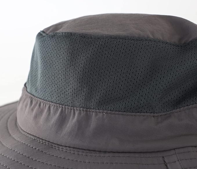 Home Prefer Outdoor UPF50+ Mesh Sun Hat Wide Brim Fishing Hat with Neck Flap Sun Hat for Men Women