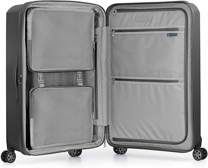 Traveler's Choice Pagosa Indestructible Hardshell Expandable Spinner Luggage, Gray, 30-Inch Large