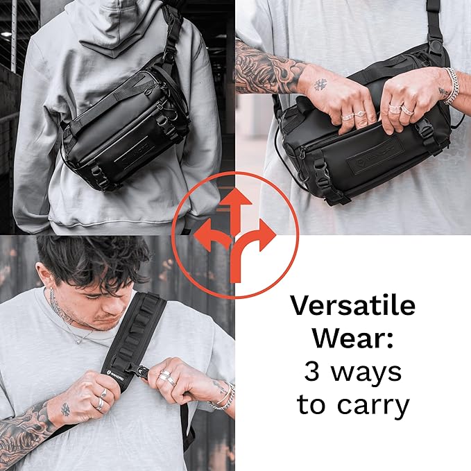 WANDRD ROGUE V1 6L Sling: Compact Camera Sling and Crossbody Bag with Fast Access, 3-Way Carry– Lightweight Everyday Bag Great for Travel, Photography, and Daily Use (Dallol Yellow)
