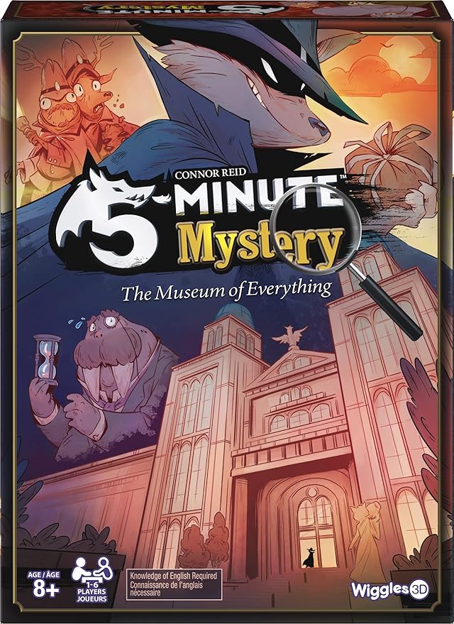 5-Minute Mystery | A Fast-Paced, Real-Time Cooperative Detective Board Game for Families | Solve The Case Before Time Runs Out | Ages 8+ | 1–6 Players