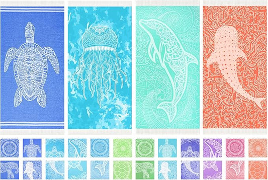 Thin Turkish Beach Towel Lightweight Quick Dry Absorbent Cotton Bathroom Bath Pool Swim Towels Extra Large Oversized Sand Free Beach Accessories Essentials Cloud Gifts for Adult