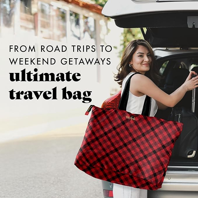 Fit & Fresh Large Beach Bag for Women - Extra Large Travel Tote With Pockets