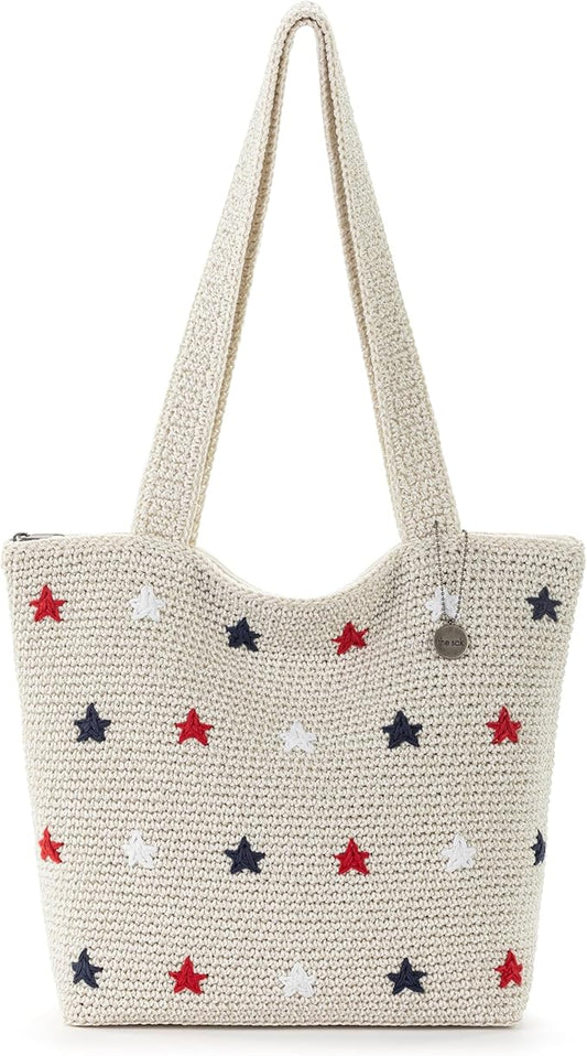 The Sak Casual Classics Tote Bag - Hand Crochet Woman's Purse For Everyday, Travel, Beach Bag - Handbag With Shoulder Straps