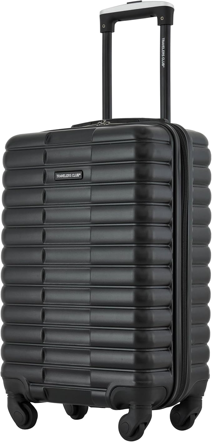 Travelers Club 22-Inch Gilroy Rolling Hardside Carry-On Luggage, Black