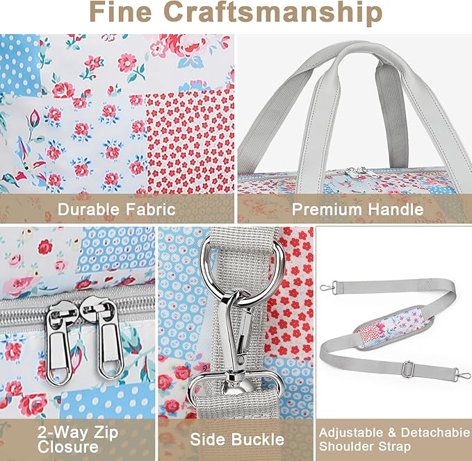 IBFUN Weekender Bags for Women, Travel Duffle Bag with Shoe Compartment Carry on Weekender Overnight Duffel for Weekend Travel Business Trip 3PCS