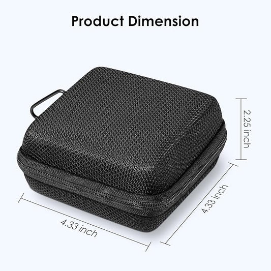 FINPAC Hard Case for MacBook Charger, Small Electronic Organizer Bag for MacBook Power Adapter, Portable Pouch Travel Storage for Laptop Accessories, Magic Mouse, USB Drives, GoPro, Gadgets - Black