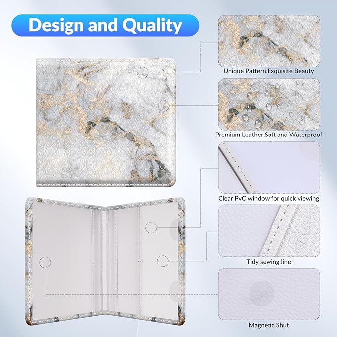 Car Registration and Insurance Card Holder，Vehicle Glove Box Car Organizer，Accessories Case for Storing Driving Licences, Cards, Documents