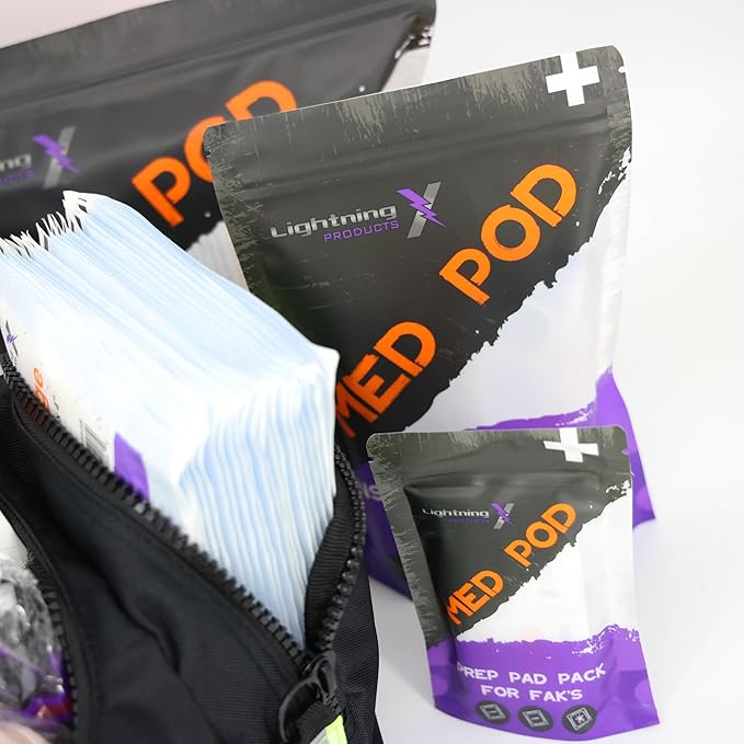 Lightning X Value Compact Medic First Responder EMS/EMT Stocked Trauma Bag w/Basic Fill Kit A - Black