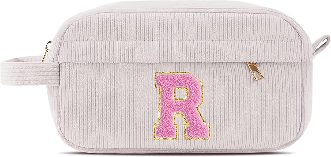 Pocmimut Graduation Gifts for Girls,Personalized Preppy Makeup Bag Makeup Pouch Toiletry Bag Gifts for Teen Girls Gifts Trendy Stuff,R