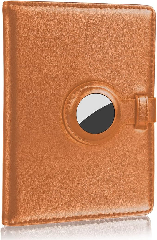 Passport Holder and Vaccine Card Holder Combo with Passport Cover Wallet Travel Passport Wallet Case for Men and Women (Brown)