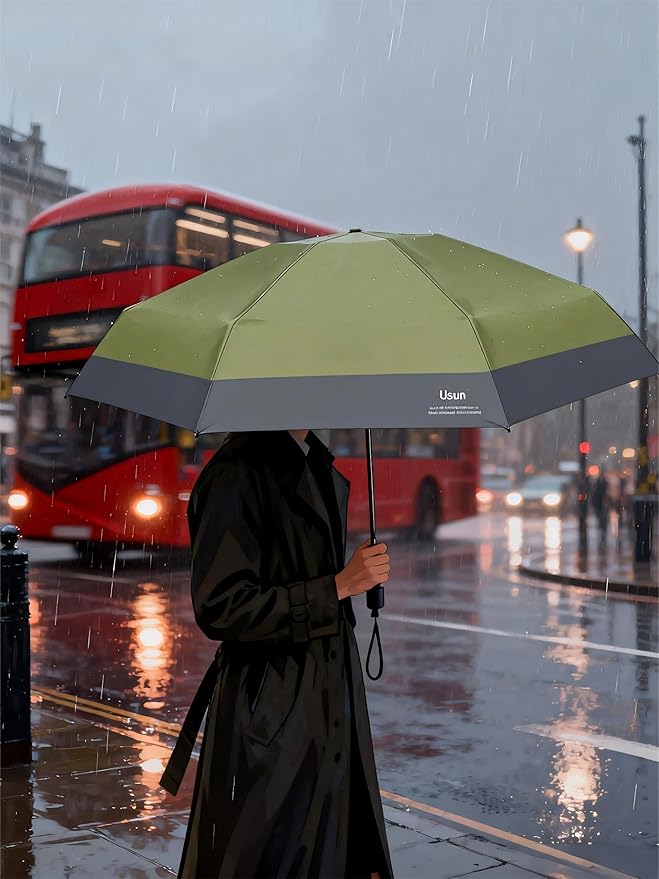 Super Compact Auto Umbrella - Your Lifetime Pocket Companion, UPF 50+ Sun & Rain Protection, Fits Any Purse, Lightweight Travel Essential