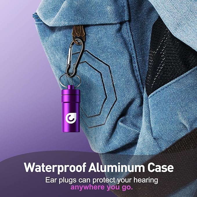 High Fidelity Concert Ear Plugs, Noise Cancelling Silicone Ear Plugs 2 Pairs Great for Concerts Loud Music, Musicians, Motorcycles, Airplanes, Raves, Hearing Protection -23 dB