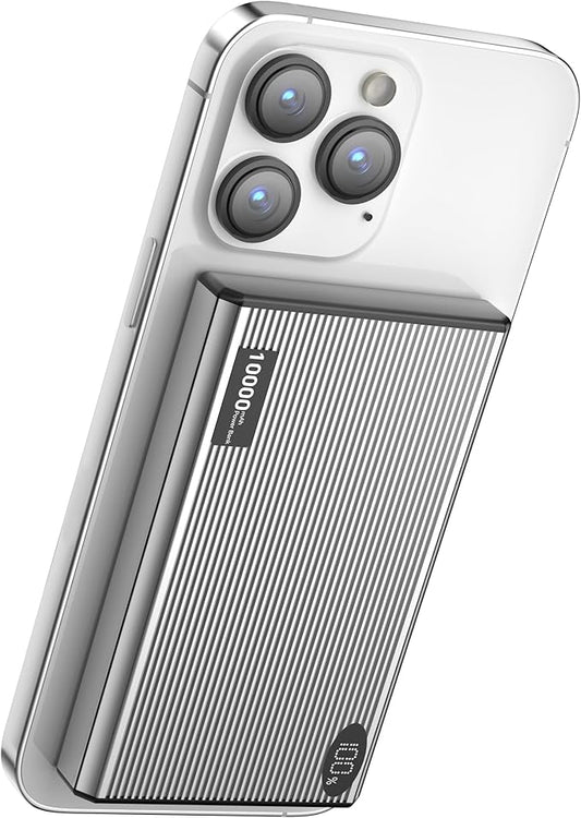 Portable Charger Power Bank, 10000mAh Wireless Charger Phone with USB C to 20 W PD Fast Charging Cable, Mag-Safes Battery Pack Magnetic Charger for Phone 17/16/15/14/13/12 Pro/Pro Max/Plus Pad