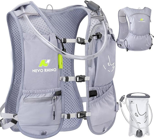 Running Vest with Water Bladder 1.5 Liter, Small Hydration Water Vest, Lightweight Hydration Pack Multi-Pocket 11x - for Hiking Race Trail Marathon for Women Men