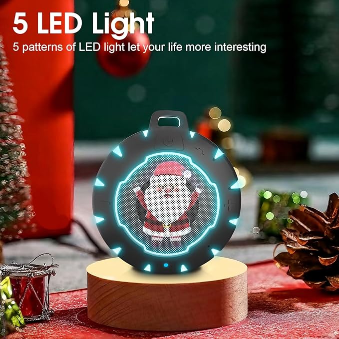 HEYSONG Waterproof Shower Bluetooth Speaker, Durable Portable Speaker with HD Sound, Wireless Outdoor Speaker for Pool, Beach, Kayaking, Gift for Girls, Boys, Teens, Women & Men