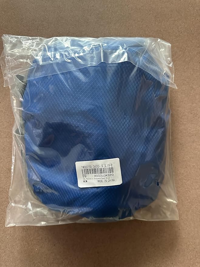 ZOMAKE Lightweight Packable Backpack 30L, Foldable Hiking Backpacks Water Resistant Compact Folding Daypack for Travel(Dark Blue)