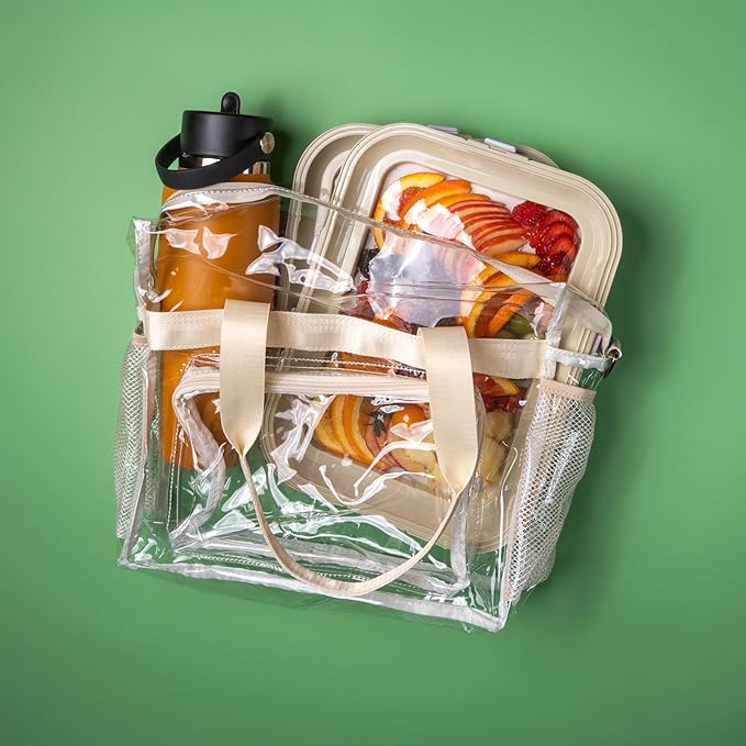 Crudités | Portable Snack Tray | Rectangle 4-Pack | Cream White | Reversible Stretch Lid Food Containers | BPA-Free, Freezer & Dishwasher Safe | Meal-Prep, Charcuterie, Salads, Picnic, Travel