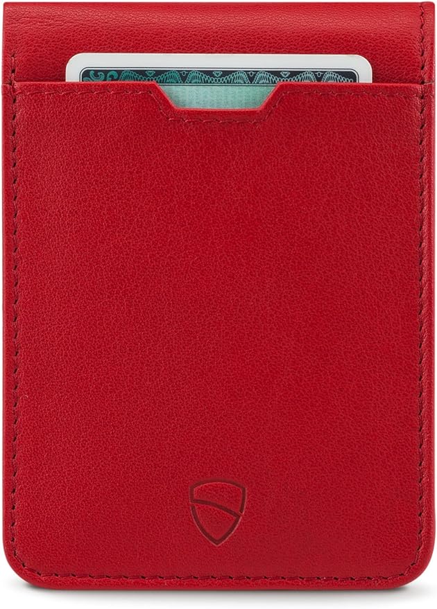 Vaultskin MANHATTAN Slim RFID Blocking Bifold Leather Wallet for Men - Minimalist Front Pocket Card Holder, Holds 9 Cards & Cash, Premium Italian Leather