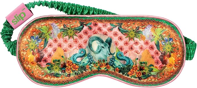 slip Pure Silk Sleep Mask - 100% Pure 22 Momme Mulberry Silk Eye Mask - Comfortable Sleeping Mask with Elastic Band, Zodiac Collection: Capricorn