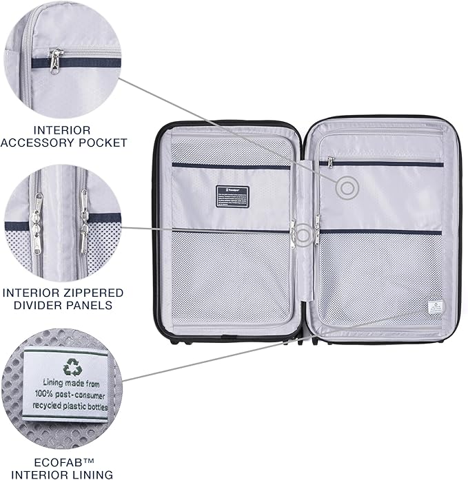 Travelpro Maxlite Air V2 Hardside Expandable Carry on Luggage, 8 Spinner Wheels, Lightweight Hard Shell Suitcase, TSA lock, Shadow Grey, Carry On 21-Inch