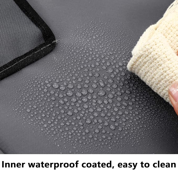 Bonuci 3 Pcs Laundry Sorter Replacement Bags Hamper Cart Removable Replacement Laundry Storage Organizer Bag Hamper Liner, No Hooks 14.76 x 8.66 x 21.65 Inch (Dark Gray)