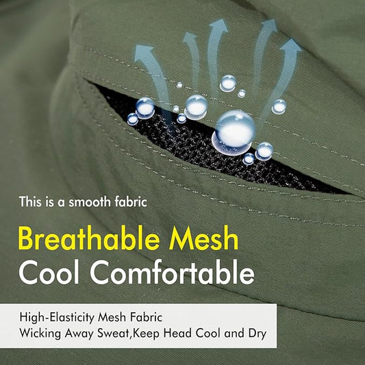 UV 50 Sun Hat for Women Wide Brim with Ponytail Hole Summer Packable Sunhat for Beach Fishing Hiking Gardening Waterproof