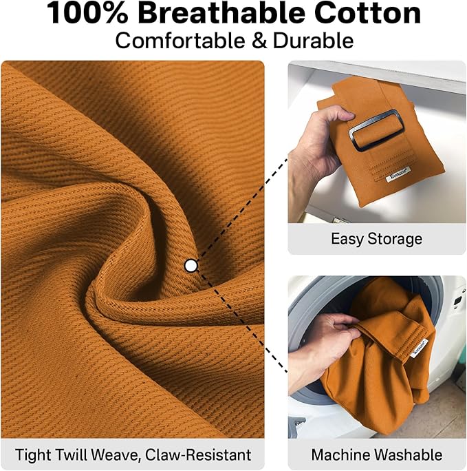 Amkune [Cozy Travel] Cat Carrier Pouch, Soft Sided Cat Sling Bag for Small Medium Cats, Carrying Sack, Restraint for Nail Trimming, Grooming,Caramel Small Upgrade