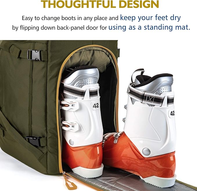 Unigear Ski Boot Bag Backpack for Helmet 50L/70L, Goggles, Gloves, Skis, Snowboard & Accessories