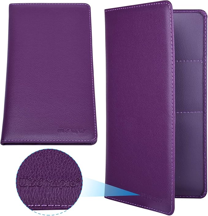 Wisdompro Car Document Holder Organiser, PU Leather Vehicle Insurance and Registration Holders Wallet Case for ID Card, Driving Licence, Key Contact Information Cards