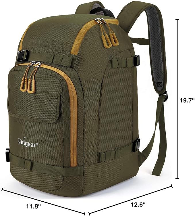 Unigear Ski Boot Bag Backpack for Helmet 50L/70L, Goggles, Gloves, Skis, Snowboard & Accessories